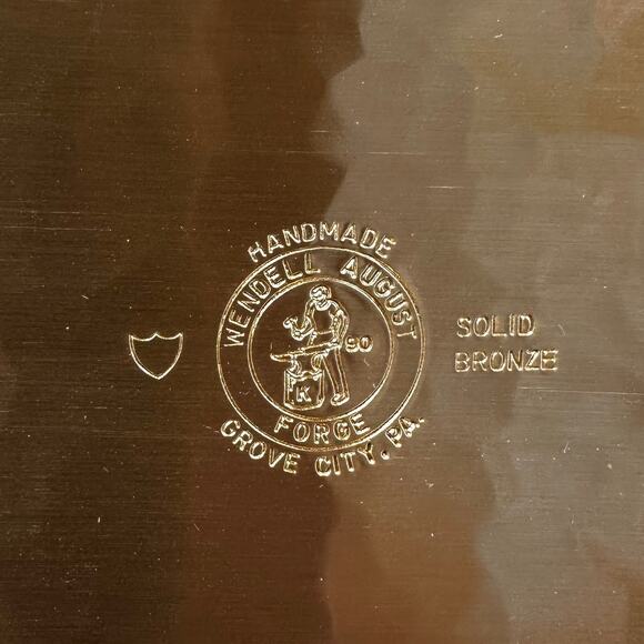 Wendell August Forge Solid Brass Handmade 6" x 4" Keepsake Box New Condition - Picture 4 of 9